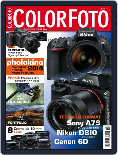 Colorfoto August 1st, 2014 Digital Back Issue Cover