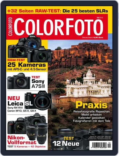 Colorfoto November 6th, 2015 Digital Back Issue Cover