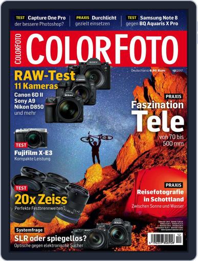 Colorfoto December 1st, 2017 Digital Back Issue Cover