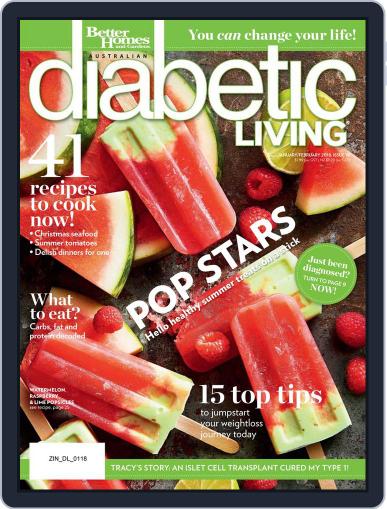 Diabetic Living Australia January 1st, 2018 Digital Back Issue Cover