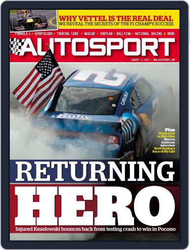 Autosport August 10th, 2011 Digital Back Issue Cover