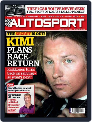 Autosport August 25th, 2011 Digital Back Issue Cover