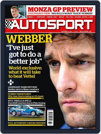 Autosport September 8th, 2011 Digital Back Issue Cover