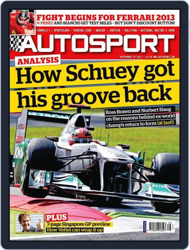 Autosport September 21st, 2011 Digital Back Issue Cover
