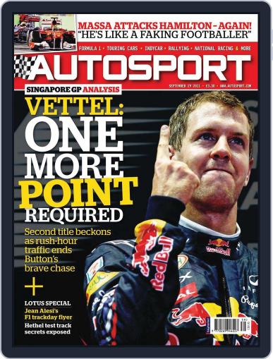 Autosport September 29th, 2011 Digital Back Issue Cover