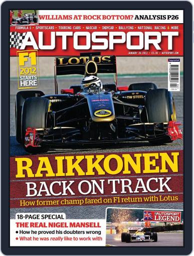 Autosport January 26th, 2012 Digital Back Issue Cover