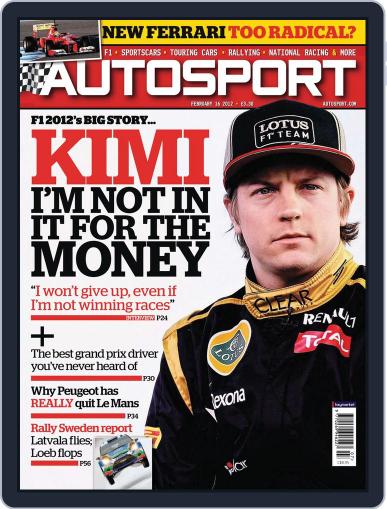 Autosport February 16th, 2012 Digital Back Issue Cover