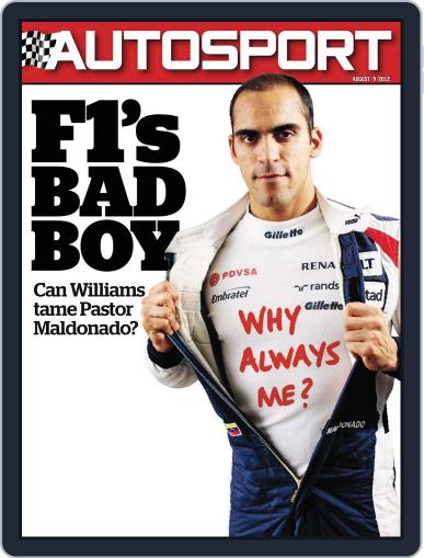 Autosport August 9th, 2012 Digital Back Issue Cover