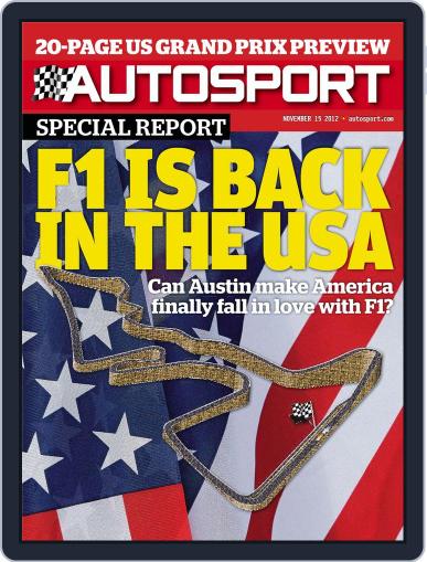 Autosport November 15th, 2012 Digital Back Issue Cover