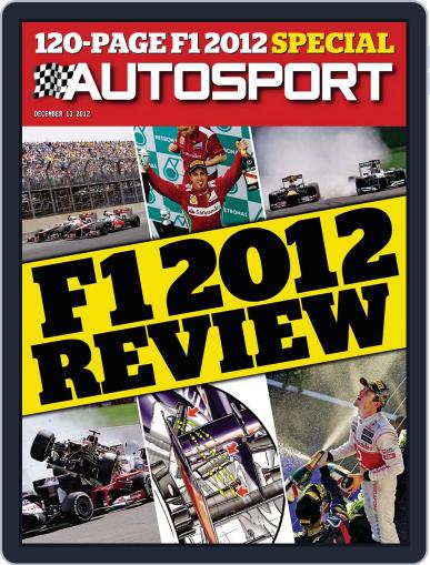 Autosport December 13th, 2012 Digital Back Issue Cover