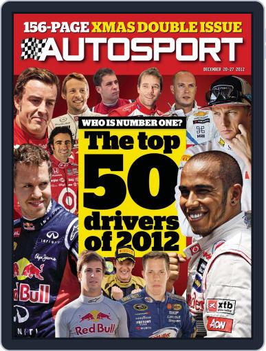 Autosport December 20th, 2012 Digital Back Issue Cover