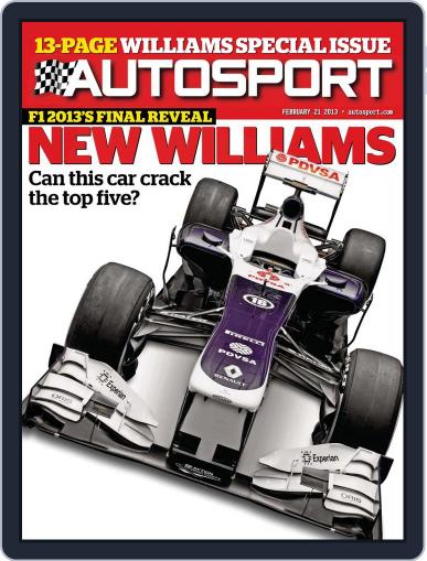 Autosport February 21st, 2013 Digital Back Issue Cover