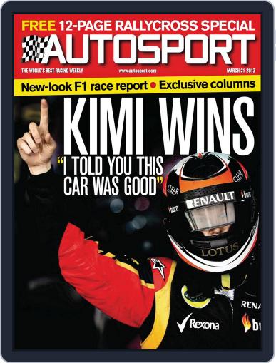 Autosport March 21st, 2013 Digital Back Issue Cover