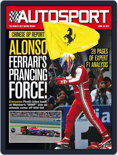 Autosport April 18th, 2013 Digital Back Issue Cover