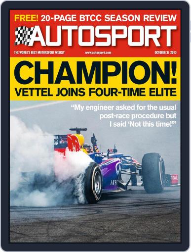 Autosport October 31st, 2013 Digital Back Issue Cover