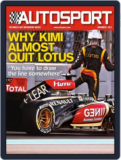 Autosport November 7th, 2013 Digital Back Issue Cover