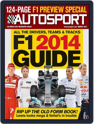 Autosport March 5th, 2014 Digital Back Issue Cover