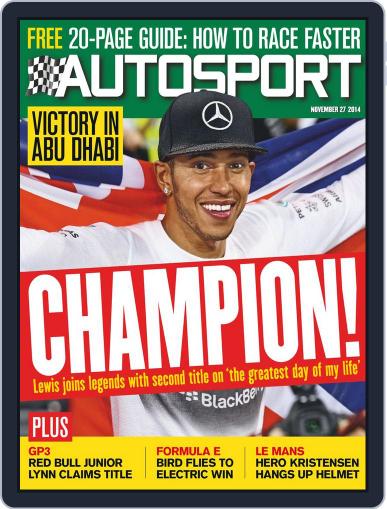 Autosport November 26th, 2014 Digital Back Issue Cover