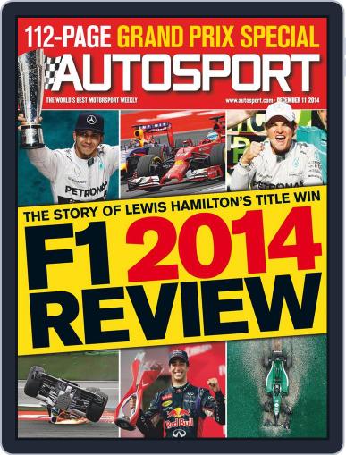 Autosport December 10th, 2014 Digital Back Issue Cover