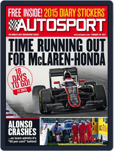 Autosport February 26th, 2015 Digital Back Issue Cover