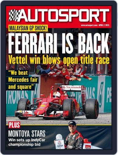 Autosport April 2nd, 2015 Digital Back Issue Cover