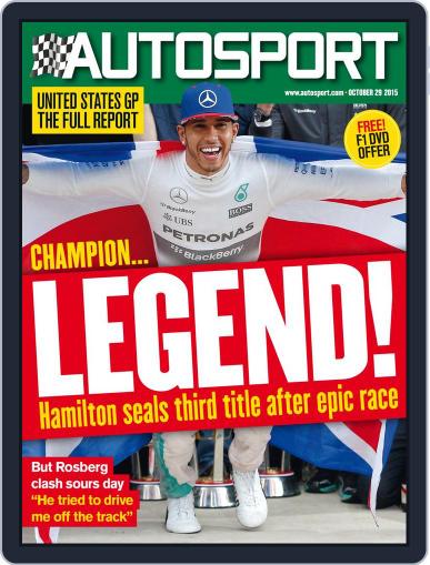 Autosport October 28th, 2015 Digital Back Issue Cover