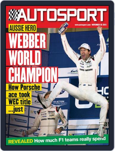Autosport November 25th, 2015 Digital Back Issue Cover