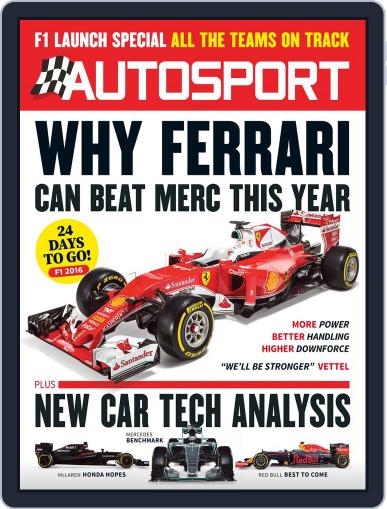 Autosport February 25th, 2016 Digital Back Issue Cover