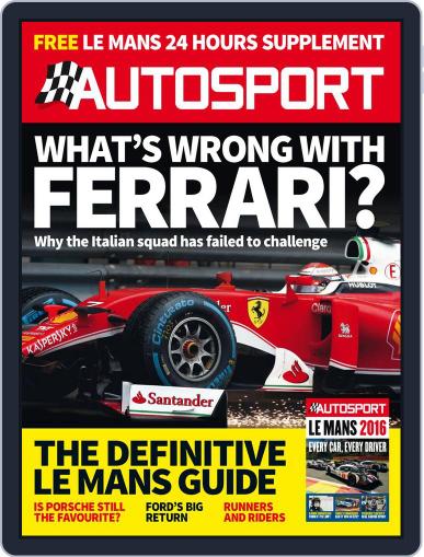 Autosport June 9th, 2016 Digital Back Issue Cover