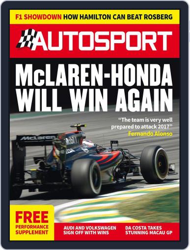 Autosport November 24th, 2016 Digital Back Issue Cover