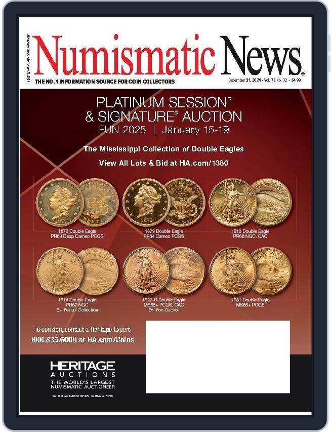 Numismatic News (Digital) Subscription                    December 31st, 2024 Issue