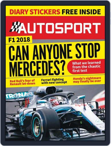 Autosport March 8th, 2018 Digital Back Issue Cover