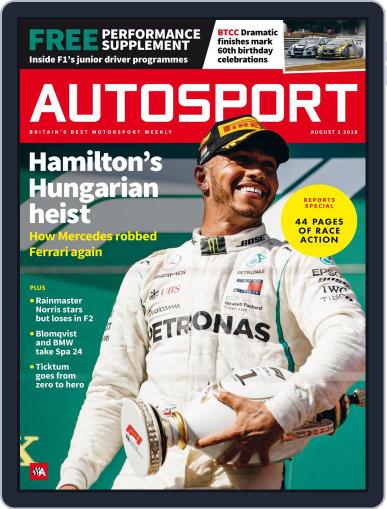 Autosport August 2nd, 2018 Digital Back Issue Cover