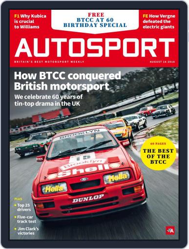 Autosport August 16th, 2018 Digital Back Issue Cover