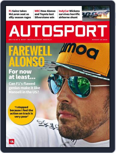 Autosport August 23rd, 2018 Digital Back Issue Cover