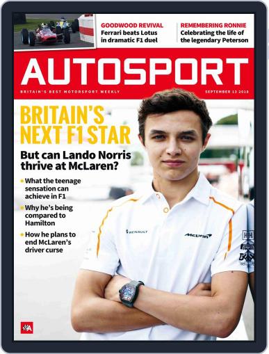 Autosport September 13th, 2018 Digital Back Issue Cover