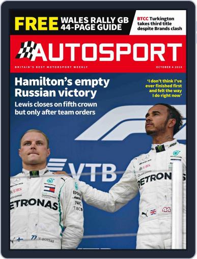 Autosport October 4th, 2018 Digital Back Issue Cover