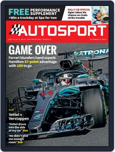 Autosport October 11th, 2018 Digital Back Issue Cover
