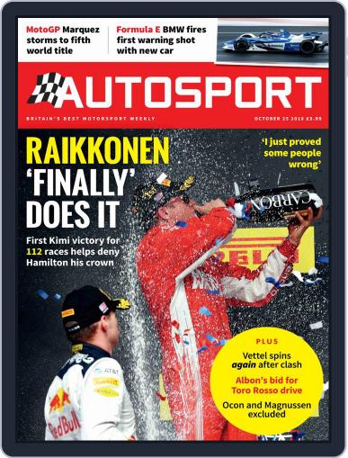 Autosport October 25th, 2018 Digital Back Issue Cover
