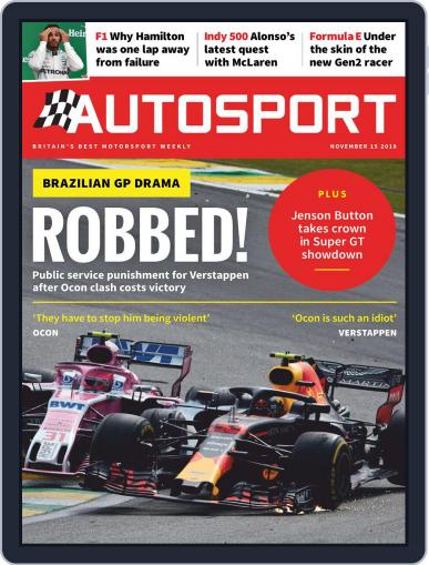 Autosport November 15th, 2018 Digital Back Issue Cover
