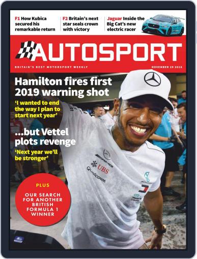 Autosport November 29th, 2018 Digital Back Issue Cover