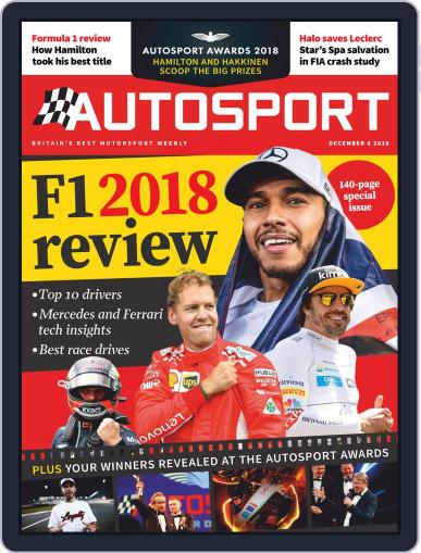Autosport December 6th, 2018 Digital Back Issue Cover