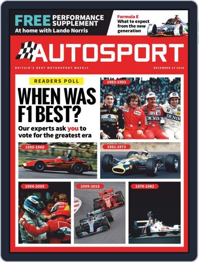 Autosport December 13th, 2018 Digital Back Issue Cover