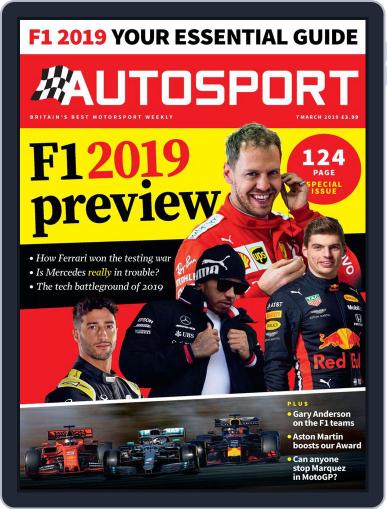 Autosport March 7th, 2019 Digital Back Issue Cover
