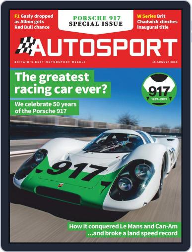 Autosport August 15th, 2019 Digital Back Issue Cover