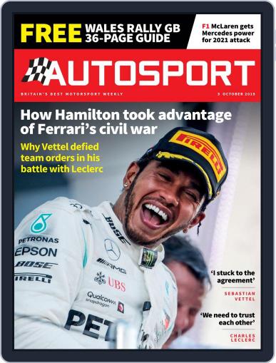 Autosport October 3rd, 2019 Digital Back Issue Cover