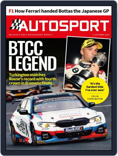 Autosport October 17th, 2019 Digital Back Issue Cover