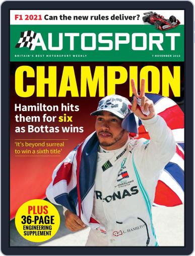 Autosport November 7th, 2019 Digital Back Issue Cover