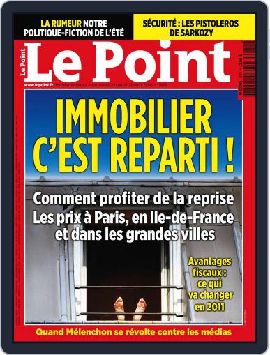 Le Point August 18th, 2010 Digital Back Issue Cover