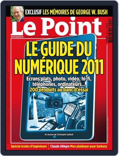 Le Point November 10th, 2010 Digital Back Issue Cover